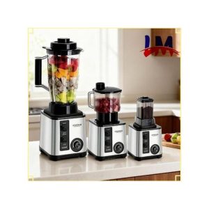 BARDEFU LM-High-end Quality 3 In 1 Stainless Steel High-power 3L Blender - Silver Black