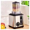 BARDEFU LM-High-end Quality 3 In 1 Stainless Steel High-power 3L Blender - Silver Black