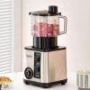 BARDEFU LM-High-end Quality 3 In 1 Stainless Steel High-power 3L Blender - Silver Black