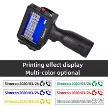 printing 25.4 Portable Handheld Inkjet Printer Production Date QR Coding Machine Plastic Metal Carton Printing Is Fast Dry Without Fading