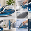 Binatone Smooth Gliding Steam Iron (SI-2410) - Blue + 2 Years Warranty